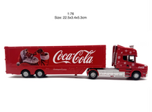 Load image into Gallery viewer, 1:76 Scania Coke Santa Christmas Delivery Truck Model Diecast Metal Car New Collection
