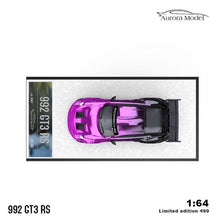 Load image into Gallery viewer, Aurora 1:64 992 GT3 RS RWB 964 Karting Figure Sport Model Diecast Metal Car
