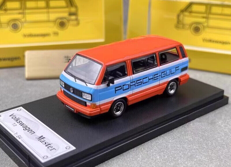 Miniature Master 1:64 Porsche B32 & VW T3 Multivan 1985 - Moulée Sous Pression