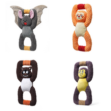 Load image into Gallery viewer, Dog Squeaky Toys Bat Chew Puppy Fluffy Rope Toy Durable Teeth Grinding Pet Cat
