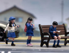 Load image into Gallery viewer, 1:64 Painted Figure Model Miniature Resin Sand Pretty Student Girl Boy Uniform
