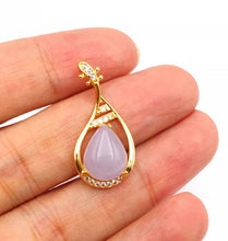 Load image into Gallery viewer, Nature Jade Pipa Pendant Necklace Gift Jewelry charm Blessing Lucky Fortune New
