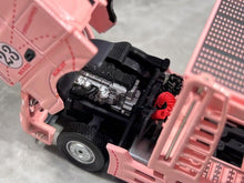 Load image into Gallery viewer, 1:64 Pink Actros Gigaspace 4x2 Trailer Truck Fit GD3 Model Diecast Metal Car
