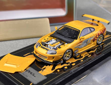 Load image into Gallery viewer, YM 1:64 Yellow JDM Supra JAZ80 Racing Sports Model Diecast Resin Car New
