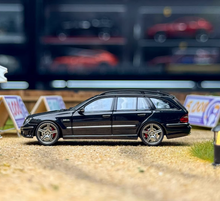 Load image into Gallery viewer, King 1:64 Black E63 AMG Estate S211 Wagon Sports Model Diecast Metal Car New Collection
