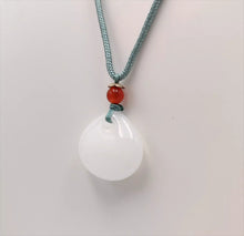 Load image into Gallery viewer, Nature White Shell Jade Pendant Necklace Gift Jewelry charm Blessing Lucky New a
