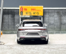 Load image into Gallery viewer, 1:64 Furuya Silver Panamera Turbo Turismo Sports Model Diecast Metal Car BN
