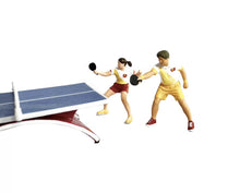 Load image into Gallery viewer, 1:64 Painted Figure Mini Model Miniature Resin Diorama Pingpong Table tennis Set
