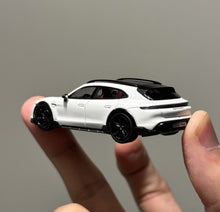 Load image into Gallery viewer, AF 1:64 White Taycan Tturbo S Cross Turismo Sports Model Diecast Metal Car New Collection
