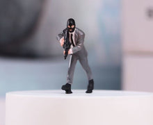 Load image into Gallery viewer, 1:64 Painted Figure Model Miniature Resin Diorama Sand Ferocious Bandit Man Toy
