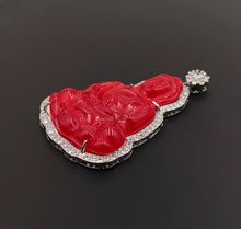 Load image into Gallery viewer, Nature Jade Guanyin Pendant Necklace Gift Jewelry charm Blessing Luck Jewelry a
