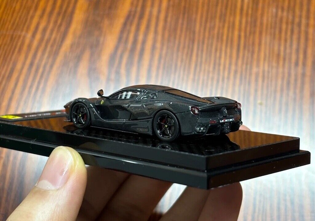 DMH 1:64 Black Full Carbon Laferrari Aperta Sports Model
