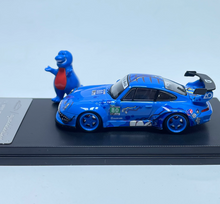 Load image into Gallery viewer, MC 1:64 Blue Dinosaur RWB 993 Figure Sports Model Diecast Metal Car Box New Collection
