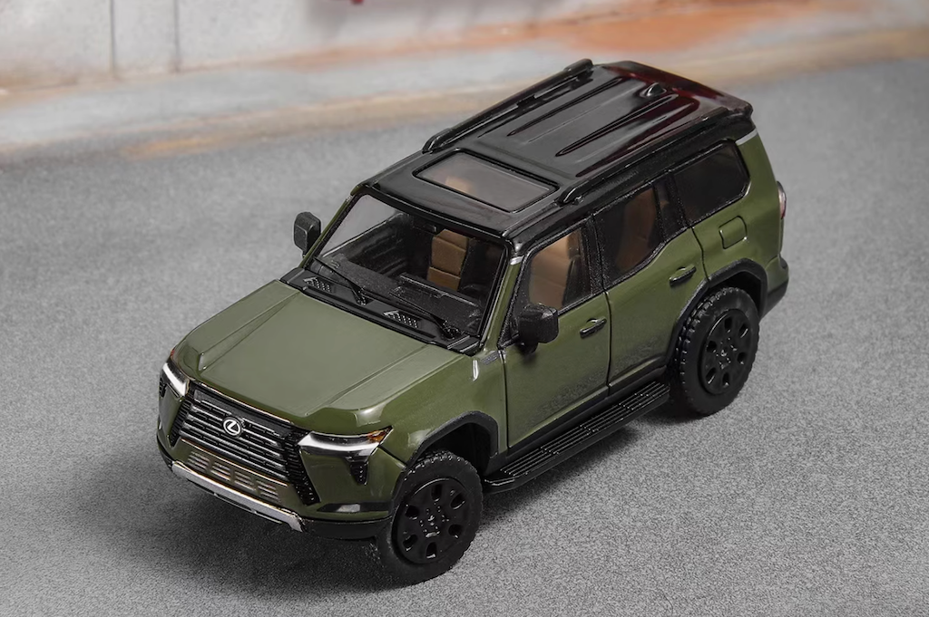 GCD 1:64 Green Lexus GX550 J250 ORV SUV Sports Model Diecast Metal Car New Collection