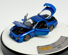 Load image into Gallery viewer, PGM 1:64 Blue JDM RX7 FD 3S Round Racing Sports Model Diecast Metal Car New Collection
