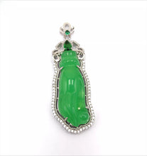 Load image into Gallery viewer, Nature Jade Budha Hand Pendant Necklace Gift Jewelry charm Blessing Lucky New c
