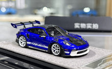 Load image into Gallery viewer, HH 1:64 San Marino Blue 992.1 GT3 RS Sports Model Diecast Resin Car New Collection
