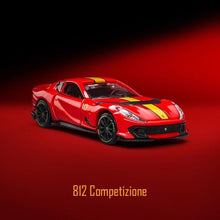 Load image into Gallery viewer, Bburago 1:64 Red Ferrari 812 Competizione Sports Model Diecast Metal Car New Collection
