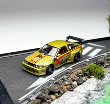 Load image into Gallery viewer, 1:64 Inno64 Gold Levin AE86 Widebody Sports Model Diecast Metal Car New Collection
