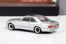 Load image into Gallery viewer, RM 1:64 Silver 560 SEC AMG W126 Coupe Sports Model Diecast Metal Car New Collection
