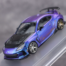 Load image into Gallery viewer, CM 1:64 Purple Carbon BRZ Coupe Widebody Sports Model Diecast Metal Car New Collection
