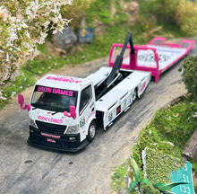 Load image into Gallery viewer, CLS 1:64 Iron HINO H300 Custom Tow Flatbed Truck Model Diecast Metal Car New Collection
