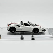 Load image into Gallery viewer, TPC 1:64 White Novitec 488 Convertible Sports Model Diecast Metal Car New Collection
