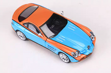 Load image into Gallery viewer, SH 1:64 Blue Gulf SLR Mclaren Racing Sports Coupe Model Diecast Metal Car New Collection
