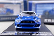 Load image into Gallery viewer, Liberty 1:64 Blue White Mustang Muscle Sports Model Diecast Metal Car New Collection

