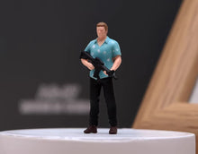 Load image into Gallery viewer, 1:64 Painted Figure Model Miniature Resin Diorama Toy Ganster Men Set Street
