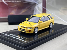 Load image into Gallery viewer, MH 1:64 Yellow Impreza WRX STI Wagon VI Sports Model Diecast Metal Car New Collection
