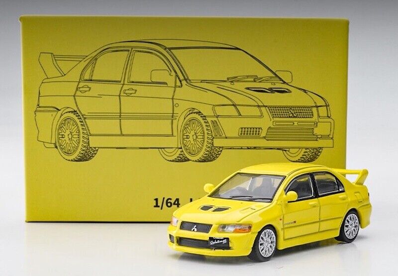 JKM 1:64 JDM Lancer Mitsubishi Evolution EVO 7 VII Racing Sports Model Toy Metal Car NIP