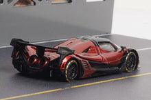 Load image into Gallery viewer, LMF 1:64 Red Carbon Devel 16 Racing Sports Model Diecast Metal Car New Collection
