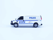 Load image into Gallery viewer, 1:64 NYPD Police Express 3500 Van Sports Model Diecast Metal Car New Collection
