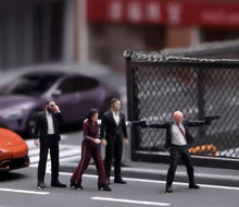 Load image into Gallery viewer, 1:64 Painted Figure Model Miniature Resin Diorama Toy Sand Bodyguard Security BN

