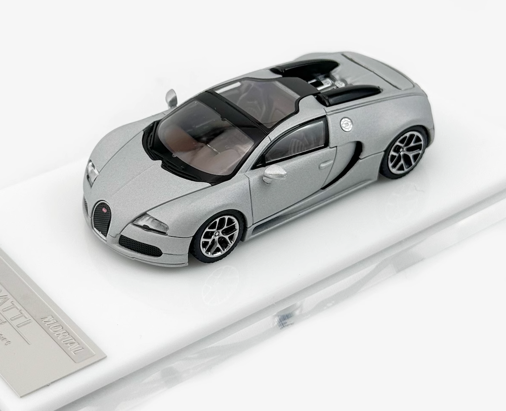 Mortal 1:64 Matte Silver 2010 Veyron Super Sports Model Diecast Metal Car New Collection