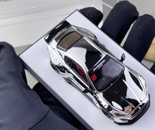 Load image into Gallery viewer, HKM 1:64 Plating Silver GTS M145 MK1 LBWK Sports Model Diecast Metal Car
