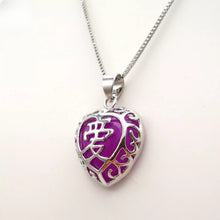 Load image into Gallery viewer, Nature Jade Love Pendant Necklace Gift Jewelry charm Blessing Adore Jewelry g
