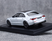 Load image into Gallery viewer, AR 1:64 Silver Benz AMG S63 E Performance Sports Model Diecast Metal Car New Collection
