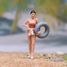 Load image into Gallery viewer, 1:24 Painted Figure Model Miniature Resin Diorama  Sand Swimming Suit Lady
