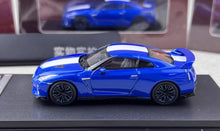 Load image into Gallery viewer, MH 1:64 Blue 50th Skyline GTR R35 Racing Sports Model Diecast Metal Car New Collection
