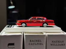Load image into Gallery viewer, MK 1:64 HEC Red Art Lincoln Town Car Luxury Sedan Model Diecast Metal Car New Collection
