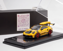 Load image into Gallery viewer, HCI 1:64 Yellow 911 992 GT3 RS Roof Box Sports Model Diecast Metal Car New Collection
