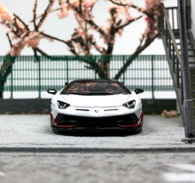 Load image into Gallery viewer, HH 1:64 White Sian Aventador SVJ Racing Sports Model Diecast Metal Car New

