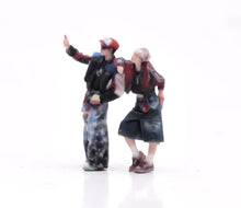 Load image into Gallery viewer, 1:64 Painted Figure Model Miniature Resin Sand Hip Hip Style Couple Man Girl
