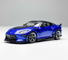 Load image into Gallery viewer, Tarmac 1:64 Blue VeilSide FFZ400 Fairlady Z Sports Model Diecast Metal Car New Collection
