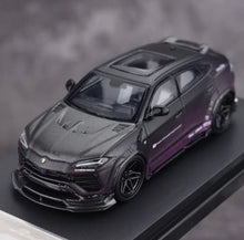 Load image into Gallery viewer, Flame 1:64 Black Purple URUS Widebody SUV Sports Model Diecast Metal Car New Collection
