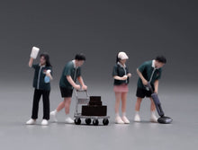 Load image into Gallery viewer, 1:64 Painted Figure Model Miniature Resin Sand Diorama Supermarket Staffs Set
