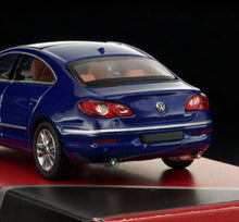 Load image into Gallery viewer, SC 1:64 Blue VW CC Sedan Sports Model Diecast Metal Car New Collection

