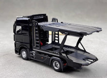 Load image into Gallery viewer, 1:64 Black Benz Actros Gigaspace Semi Trailer Truck Model Diecast Metal Car
